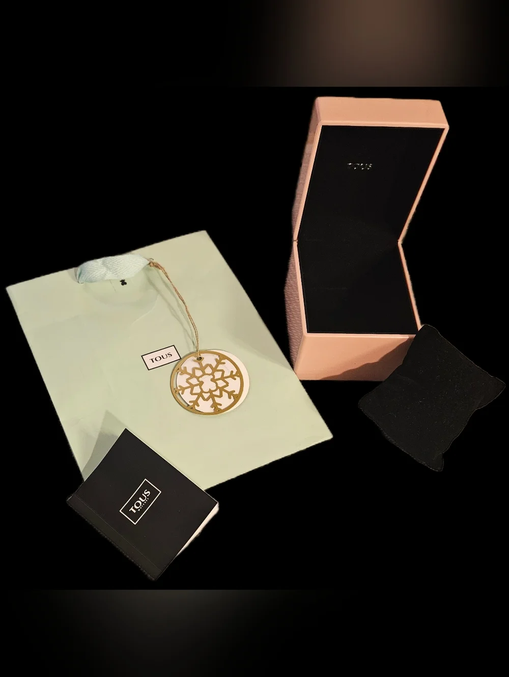 NEW Authentic TOUS Pink Watch Box Case Set Bag Pillow Booklet Complete Bundle